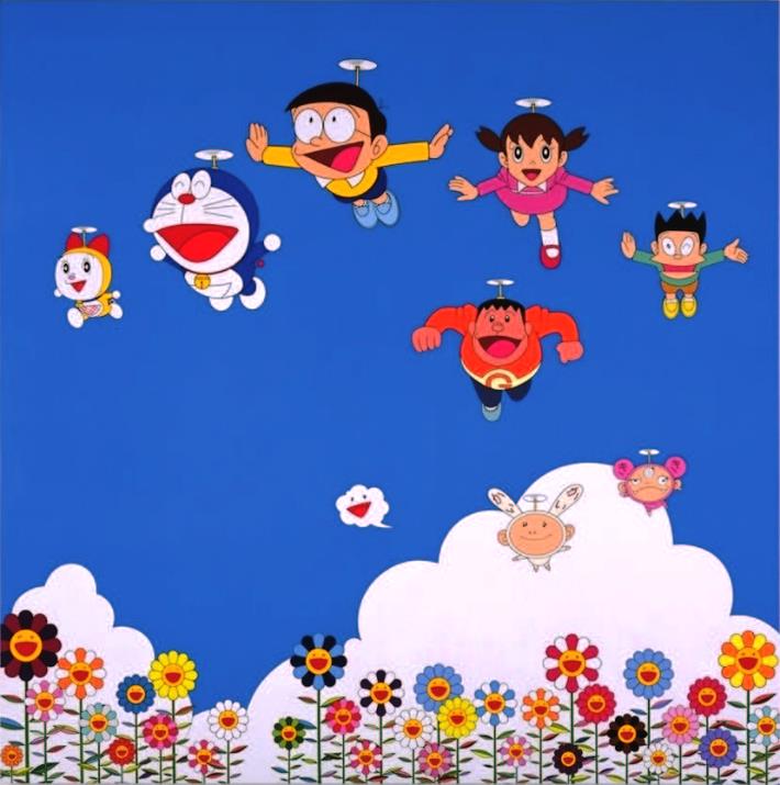 前回「THE ドラえもん展」村上隆出展作品「ぼくと弟とドラえもんとの夏休み」（2002年）(c)2002 Takashi Murakami/Kaikai Kiki Co., Ltd. All Rights Reserved. (c)Fujiko-Pro 2002