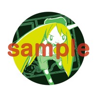 缶バッジのサンプル。