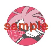 缶バッジのサンプル。