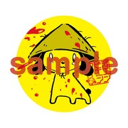 缶バッジのサンプル。