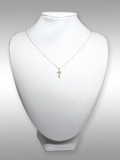 地下室の鍵をモチーフにしたシルバーネックレス。