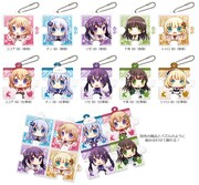 「ご注文はうさぎですか??」モチーフのパズル型クリアチャーム。