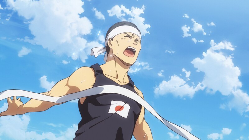 「“栄光なき天才たち”からの物語『陸上』」アニメーションパートのカット。