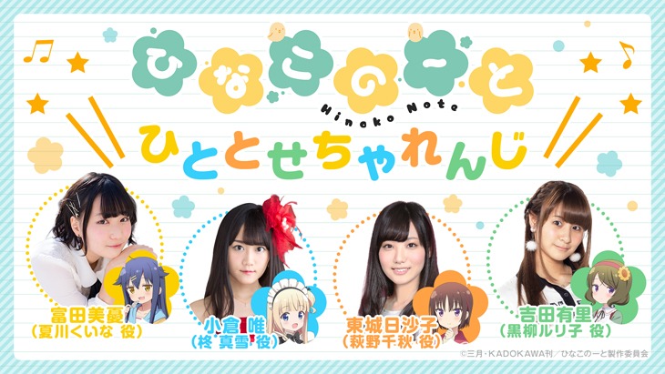 「ひなこのーと～ひととせちゃれんじ～」バナー