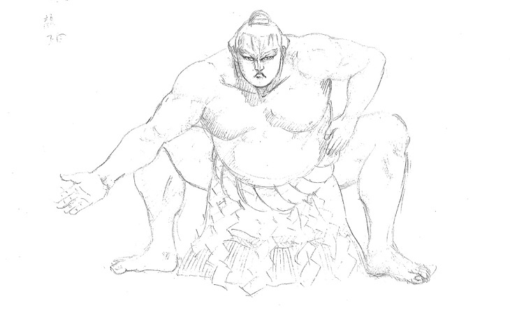 「稀勢の里物語（仮）」ラフ画