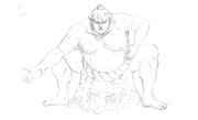 「稀勢の里物語(仮)」ラフ画