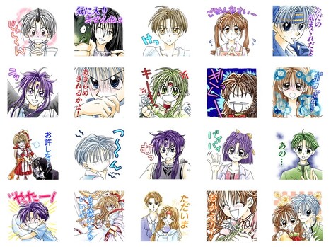 LINEスタンプ「神風怪盗ジャンヌ」より。