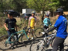 小越勇輝クランクイン当日の撮影風景。