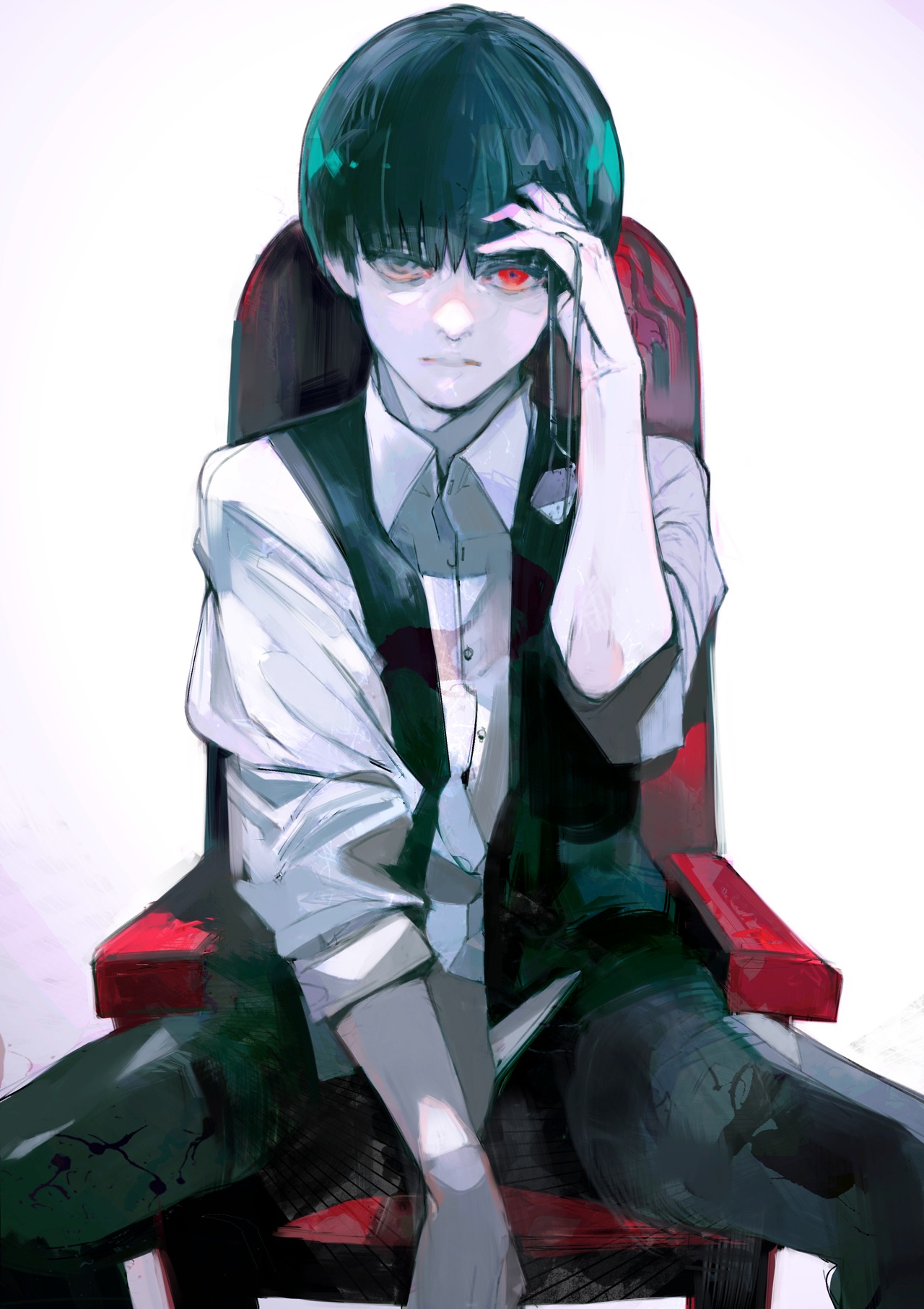 「東京喰種トーキョーグール」のカラーカット。(c)石田スイ／集英社