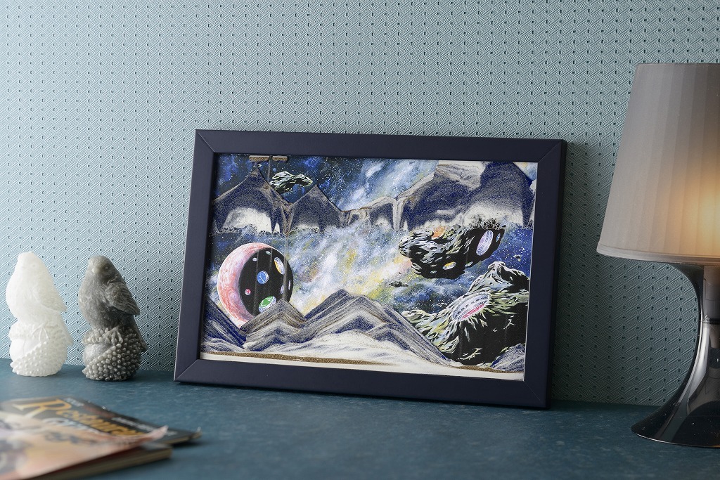 サンドピクチャー「Galaxy ZERO‐零‐」横置き