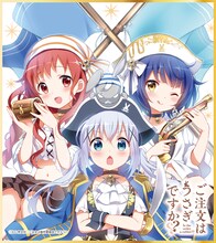 「ご注文はうさぎですか?? 色紙ガム チマメ隊Ver.」に付属す色紙る全7種の1枚。