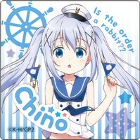 「ご注文はうさぎですか?? ラングドシャ チマメ隊Ver.」に付属するマグネットシート全4種の1枚。