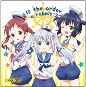 「ご注文はうさぎですか?? ラングドシャ チマメ隊Ver.」に付属するマグネットシート全4種の1枚。