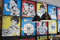 「コロコロコミック伝説（レジェンド）カフェ ～40th ANNIVERSARY～」店内の様子。