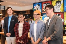 左から森多ヒロ、曽山一寿、樫本学ヴ、のむらしんぼ。