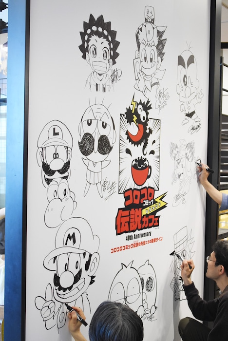 作家陣が描いたイラスト。