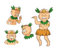 キタキタおやじのカラー設定画。