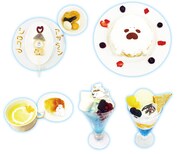 プリンセスカフェで提供される「恋するシロクマ」コラボフード。