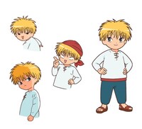 ニケのカラー設定画。