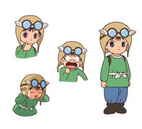 トマのカラー設定画。