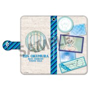 奥村燐モデルの手帳型スマートフォンケース。