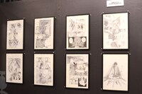 会場に展示された「無限の住人」の原画。