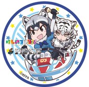 販売が予定されている、吉崎観音の描き下ろしイラストを使用した缶バッジ。