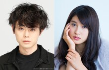 映画「となりの怪物くん」の出演キャスト。左から吉田春役の菅田将暉、水谷雫役の土屋太鳳。