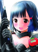 「彼女がビキニアーマーにきがえたら」のカラーカット。