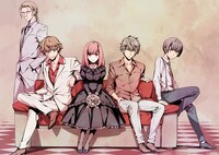 「Mourning Bride」の扉ページイラスト。