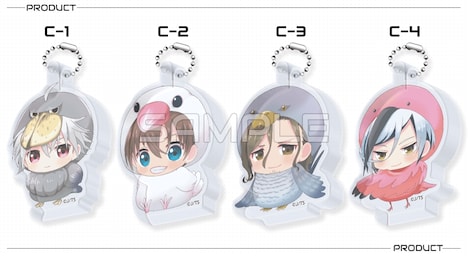 C賞 極厚アクリルキーホルダー（全4種）