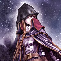 チャンピオンRED7月号にセンターカラーで掲載された「キャプテンハーロック～次元航海～」の扉ページより。