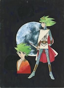 東考社版「超人ロック」の表紙原画。