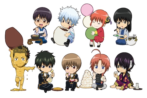 「銀魂」のSDキャライラスト。