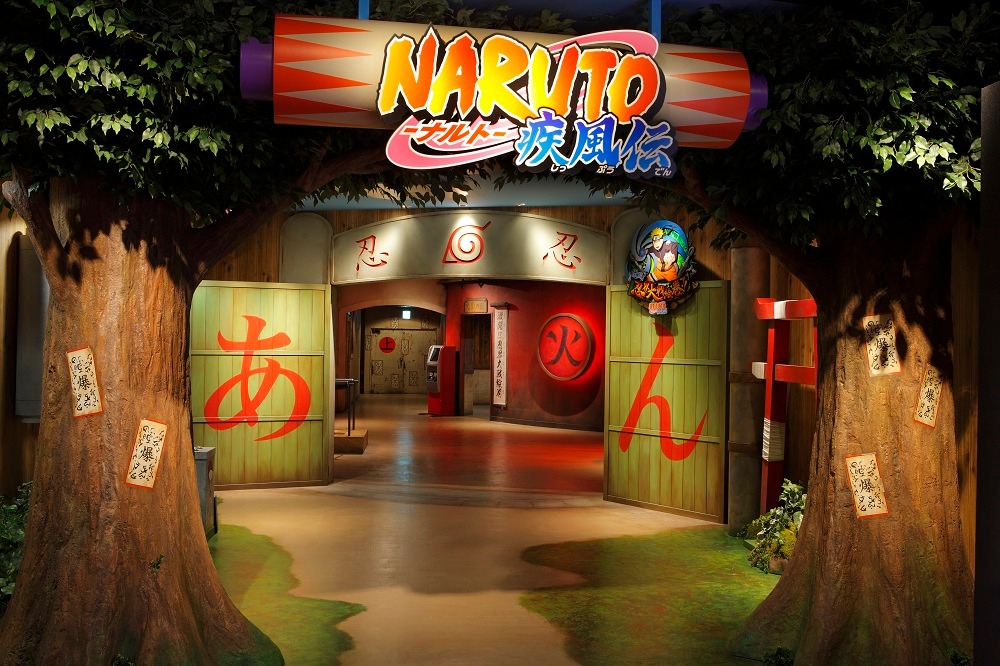 J-WORLD TOKYOで展開される、「NARUTO」をテーマにしたスペース。