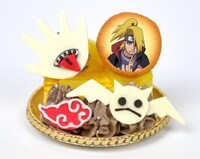 「デイダラの『オイラの芸術は…爆発だ！…喝！』ケーキ（パイン＆マンゴーケーキ）」