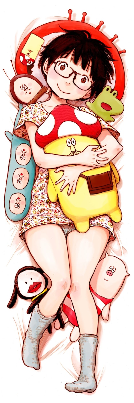 抱き枕カバーの表面。