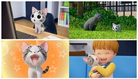 3DCGアニメ「こねこのチー」より。
