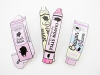 「CRAYON STYLE」のヘアクリップ。