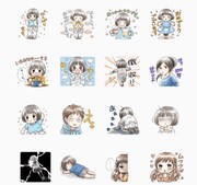 「ブルーサーマル－青凪大学体育会航空部－」のLINEスタンプ。