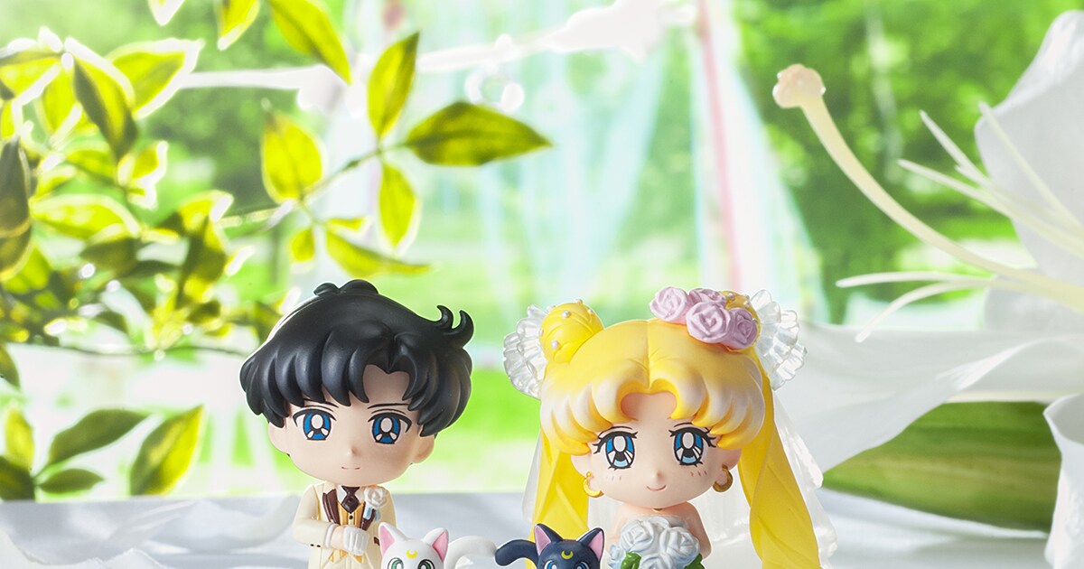 セーラームーン」うさぎ＆まもちゃんの幸せウェディング姿がフィギュア 