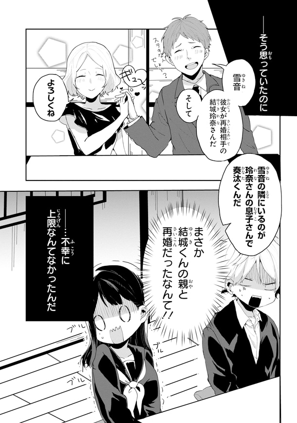 「いじめっ子といじめられっ子のビターな恋物語」1巻より。