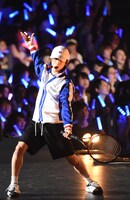 「ミュージカル『テニスの王子様』コンサート Dream Live 2017」より、阿久津仁愛演じる越前リョーマ。