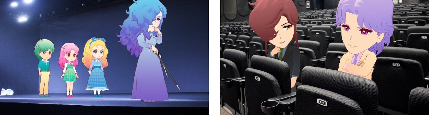 「3ねんDぐみガラスの仮面～とびだせ私たちのVR（ヴィクトリーロード）～」の予告PVより。(c)美内すずえ 2016 (c)DLE/Happinet