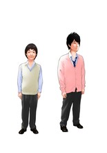 マンガ「僕たちがやりました」より左からマル、トビオ。(c)金城宗幸、荒木光／講談社