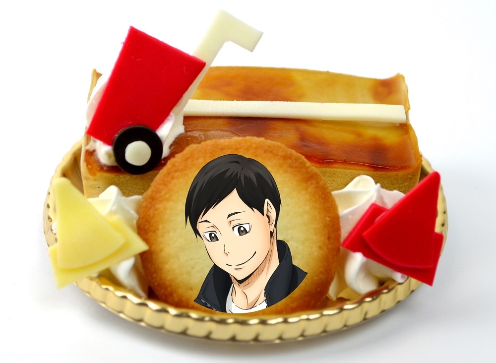 「縁下 力の縁の下の力持ちケーキ」（キャラメルケーキ）