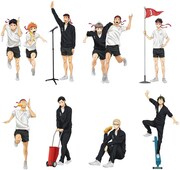 体育祭をイメージした描き下ろしイラスト。