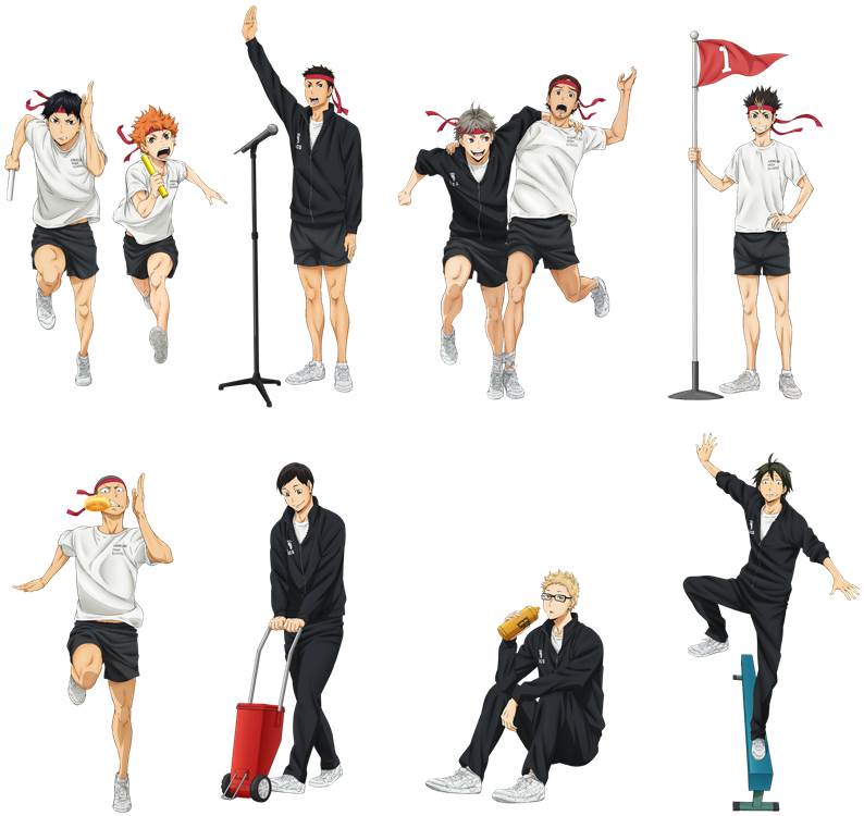 体育祭をイメージした描き下ろしイラスト。