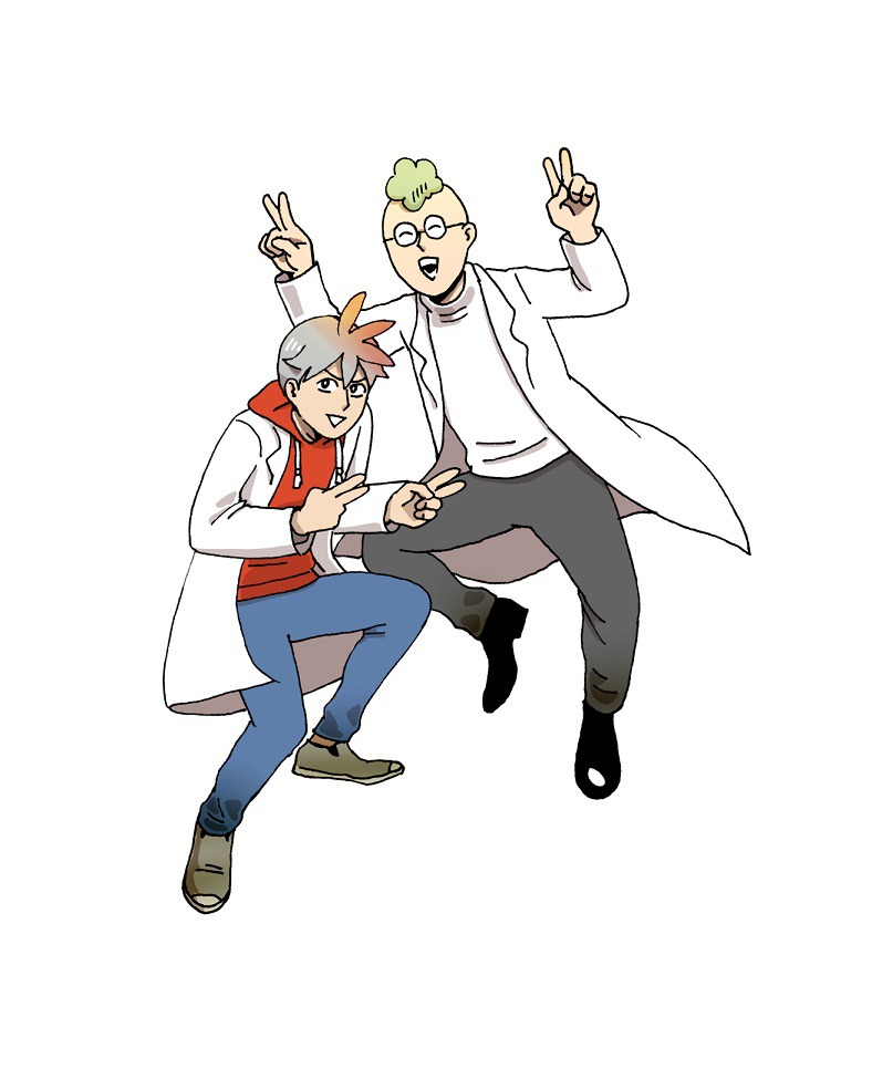 「佐保くん＆ハカセのドキドキ実験室」のカラーカット。(c)dollly/集英社