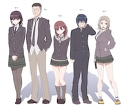 「Just Because!」のキャラクター設定画。